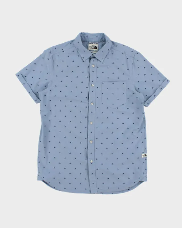 Vintage The North Face Patterned Short Sleeve Shirt - M made by The North Face