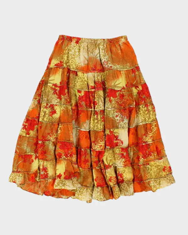 Y2k 00s Kerry Brooke Tiered Skirt - L sold by Rokit