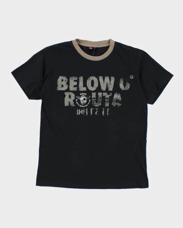 Vintage Y2K Diesel Ringer Style T-Shirt - L sold by Rokit