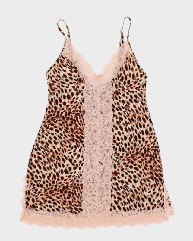 Y2K 00s Victoria's Secret Cheetah Print Slip Dress - S sold by Rokit