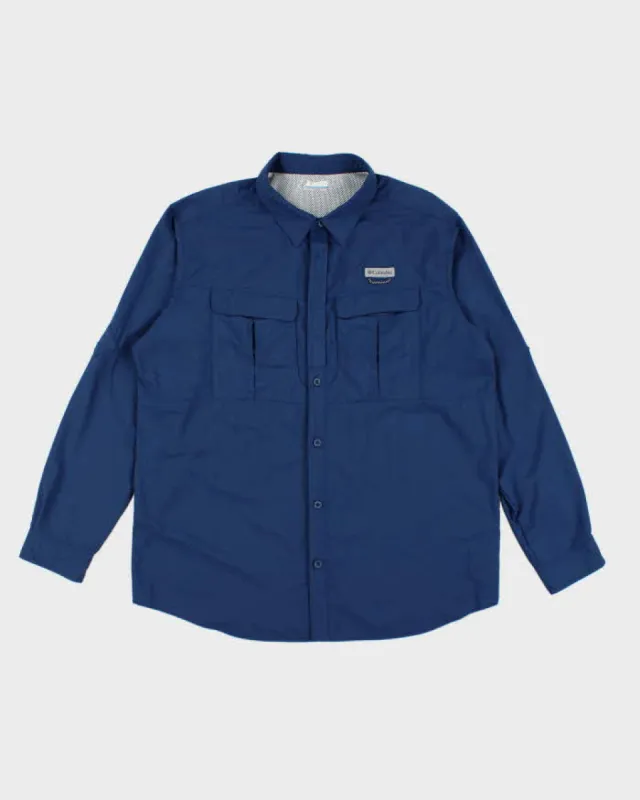 Columbia Blue Long Sleeve Shirt - XL made by Columbia