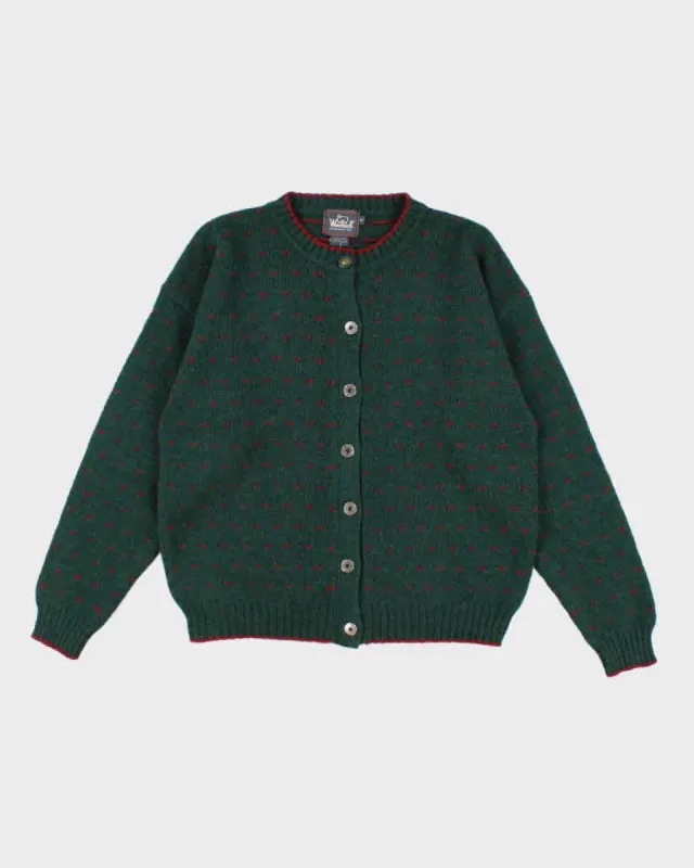Vintage 80s Woolrich Heart Detailed Cardigan - S sold by Rokit