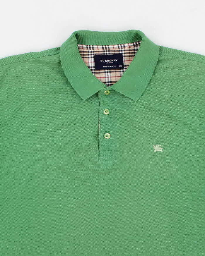 Mens Green Burberry Polo Shirt - M sold by Rokit product image thumbnail 3
