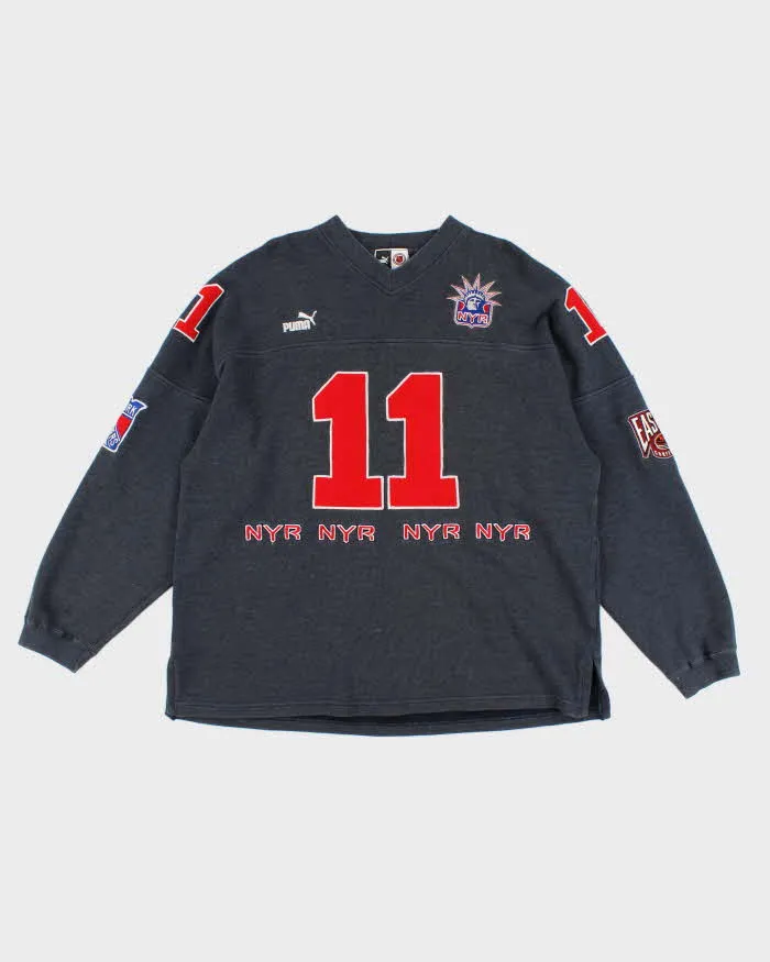 Men's Grey New York Rangers x NHL Puma Jersey Sweater - L sold by Rokit