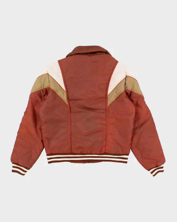 80s Vintage Men's Brown Padded Ski Jacket - M sold by Rokit product image thumbnail 2
