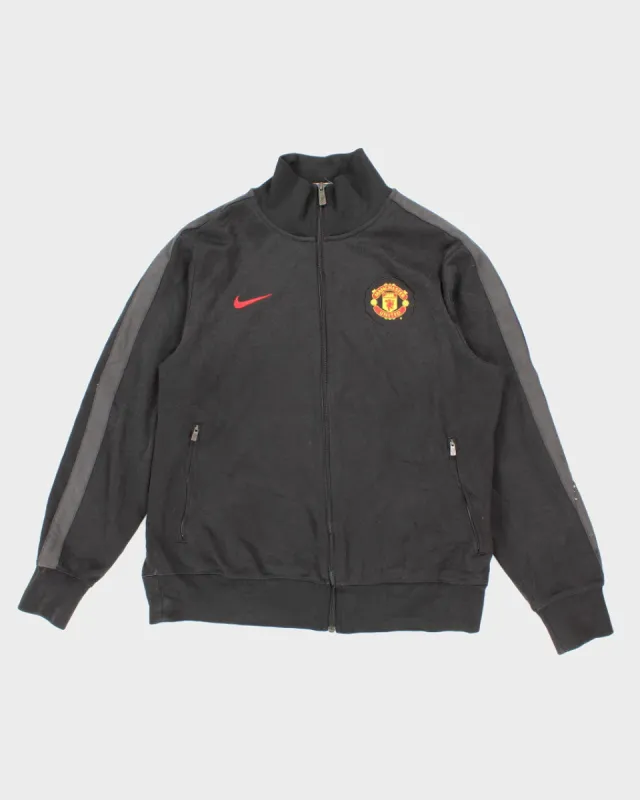 Mens Black Nike Manchester United Zip Up Sweatshirt - L sold by Rokit