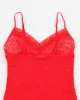 Y2k 00s Victoria's Secret Red Lace Slip Dress - L sold by Rokit