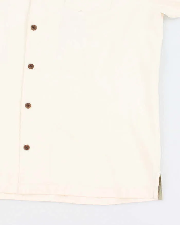 Vintage 90s Tommy Bahama Embroidered Hawaiian Silk Shirt - XL sold by Rokit product image thumbnail 4