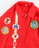 Mens Red Patches Windbreaker Jacket - L sold by Rokit