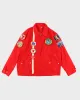 Mens Red Patches Windbreaker Jacket - L sold by Rokit