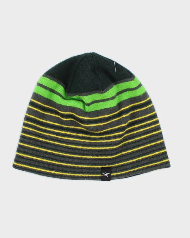 Unisex Green Arc'teryx Stripped Beanie - O/S sold by Rokit