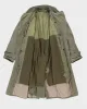 Vintage Men's Green Long padded Military Coat - S sold by Rokit