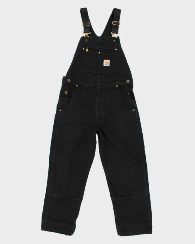Men's Black Carhartt Workwear Dungarees - M sold by Rokit