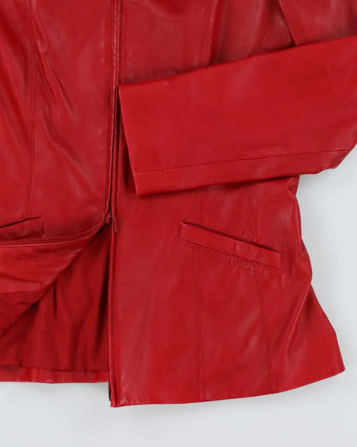 Vintage Danier Red Leather Jacket - M sold by Rokit product image thumbnail 4