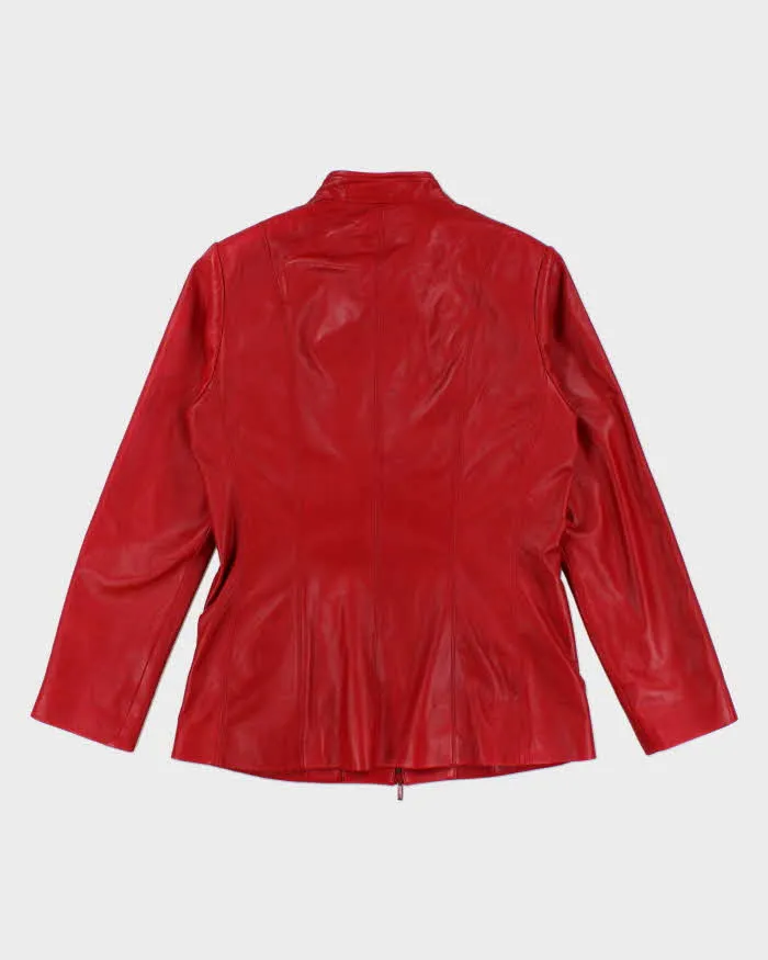 Vintage Danier Red Leather Jacket - M sold by Rokit product image thumbnail 2