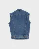 Vintage Men's Blue Lee Sleeveless Denim Jacket - S sold by Rokit