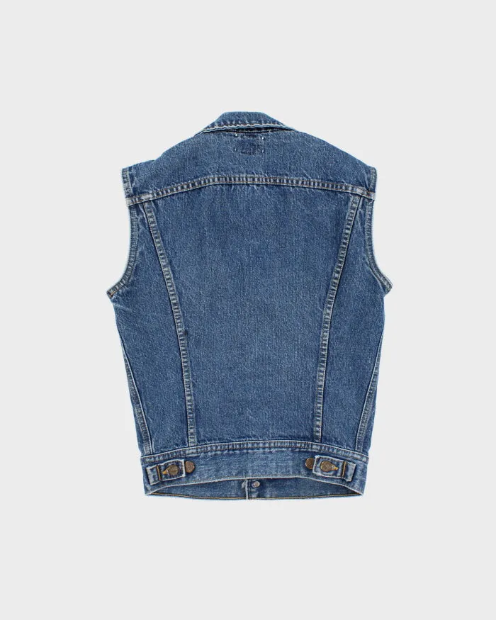 Vintage Men's Blue Lee Sleeveless Denim Jacket - S sold by Rokit product image thumbnail 2