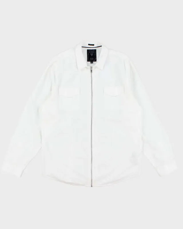 Y2k 00s Guess Zip-up Shirt - XL sold by Rokit