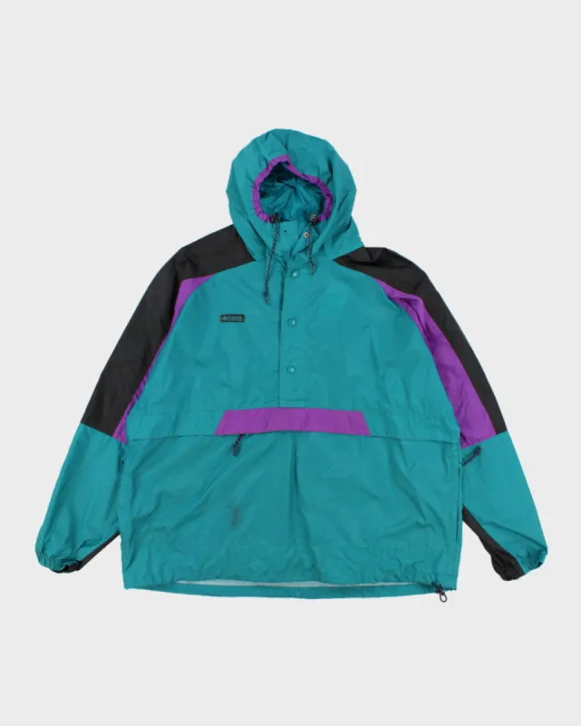 Vintage 90s Columbia Hooded Oversized Windbreaker - XL sold by Rokit
