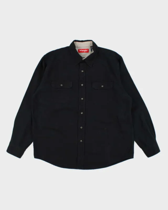 Wrangler Black Long Sleeve Shirt - L made by Wrangler