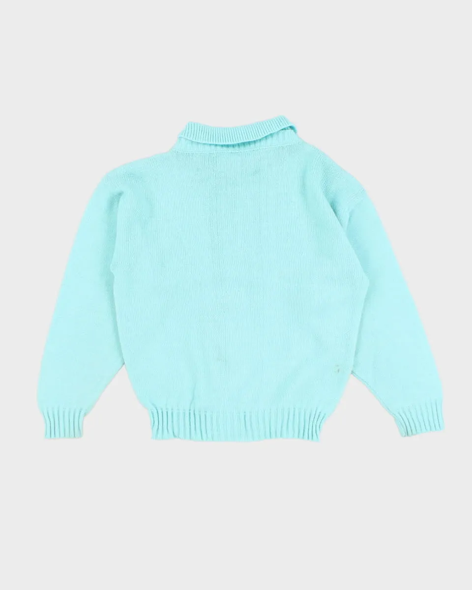 Women's Vintage Blue Knit Jumper - S sold by Rokit product image thumbnail 2