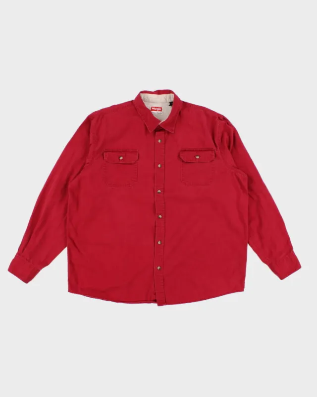 Vintage 90s Wrangler Red Shirt - XL sold by Rokit