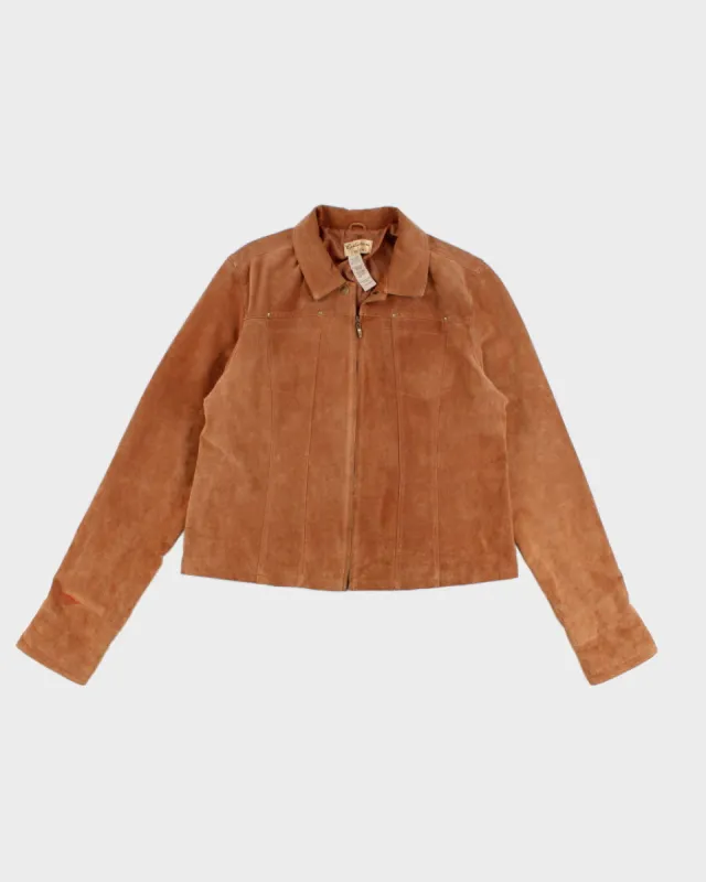 Vintage Women's Desert Tan Suede Jacket - L sold by Rokit