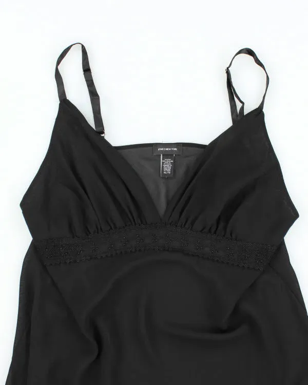 Vintage Jones New York Black Slip Dress - XL sold by Rokit product image thumbnail 3