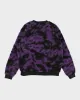 Carhartt WIP Purple And Black Camo Fleece Sweatshirt - L sold by Rokit