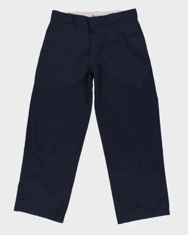 00s Dickies Navy Loose Fit Trousers - W34 L30 sold by Rokit