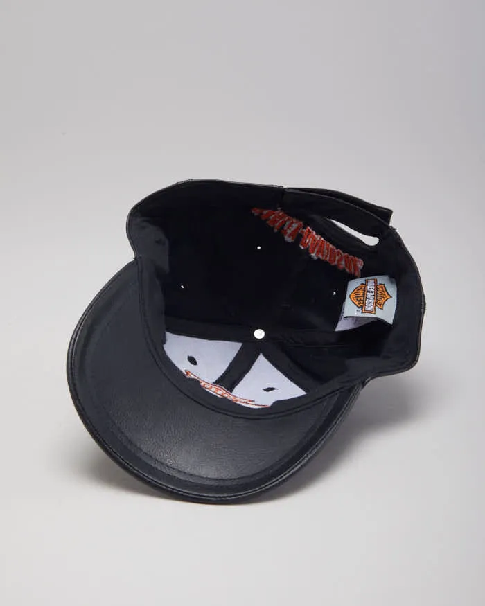 Vintage 90's Leather Harley Davidson Cap - OS sold by Rokit product image thumbnail 4