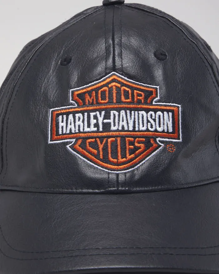 Vintage 90's Leather Harley Davidson Cap - OS sold by Rokit product image thumbnail 3