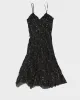 Vintage Woman's Black Sequin Embellished Dress - M sold by Rokit
