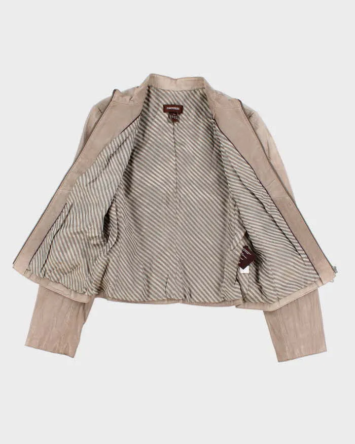 Womens Danier Beige Detailed Leather Jacket - M sold by Rokit product image thumbnail 5