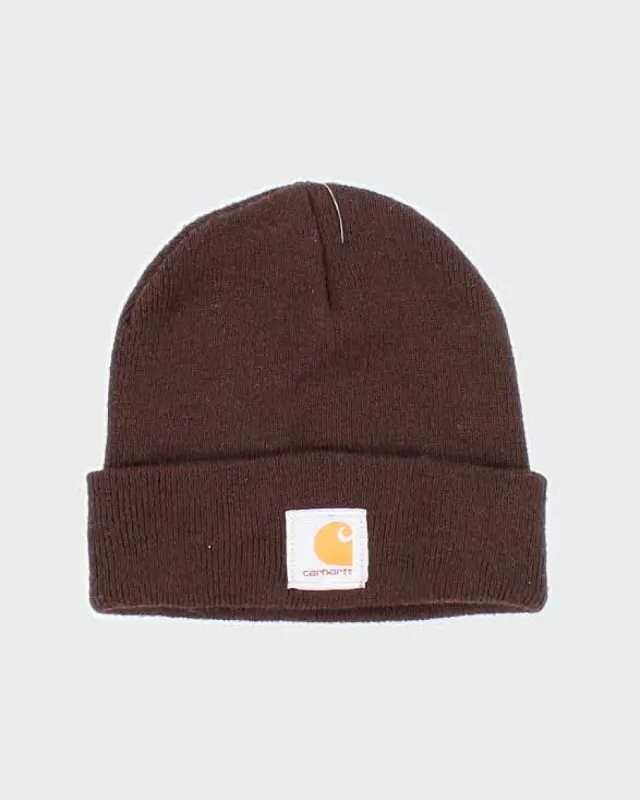 Unisex Brown Carhartt Beanie sold by Rokit