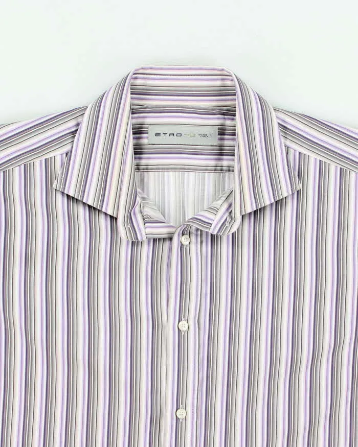 Mens Purple Etro Stripped Shirt - L sold by Rokit product image thumbnail 3