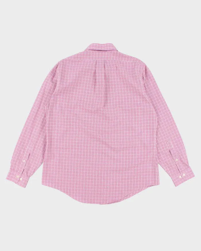 Brooks Brothers Pink Check Shirt - L sold by Rokit product image thumbnail 2