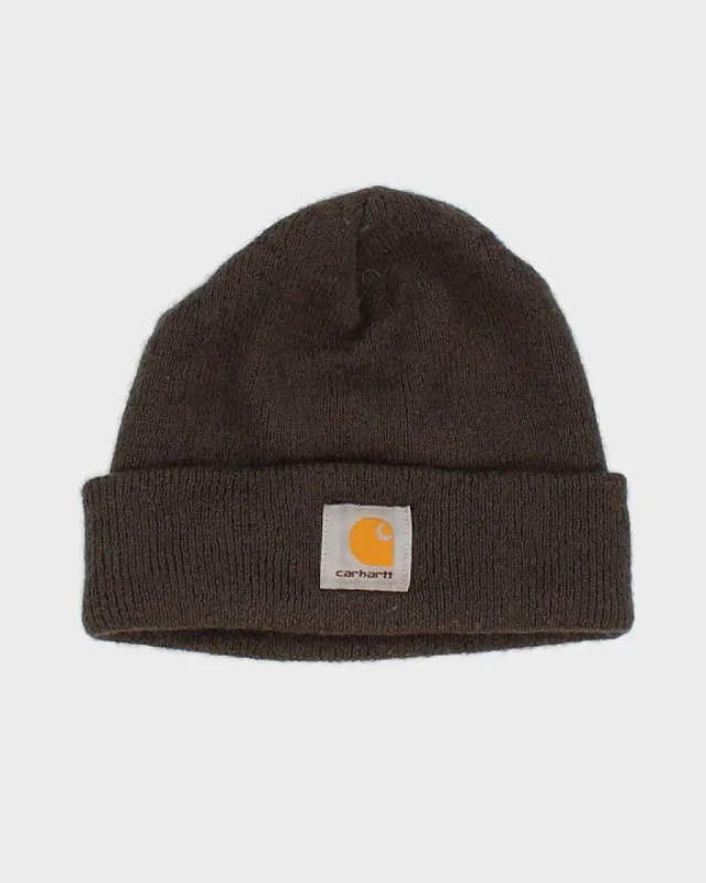 Unisex Brown Carhartt Beanie sold by Rokit