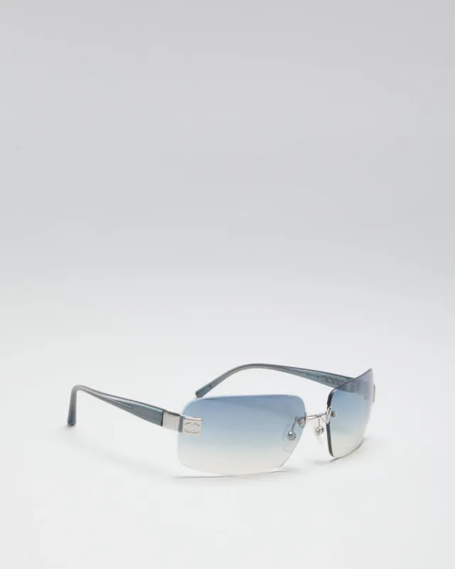 Vintage 90s Chanel Aqua Transparent Sunglasses - O/S made by Chanel