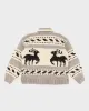 Vintage Knit Deer Patterned Cowichan - M sold by Rokit