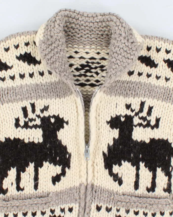 Vintage Knit Deer Patterned Cowichan - M sold by Rokit product image thumbnail 3