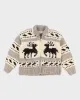 Vintage Knit Deer Patterned Cowichan - M sold by Rokit