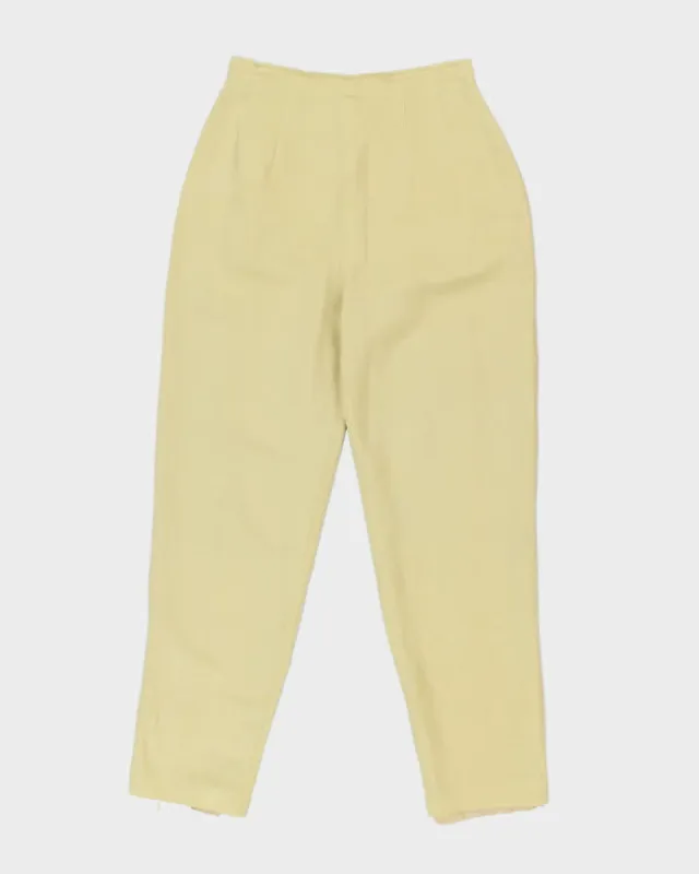 Vintage 90s Donna Morgan Linen Blend Trousers - W26 L28 sold by Rokit