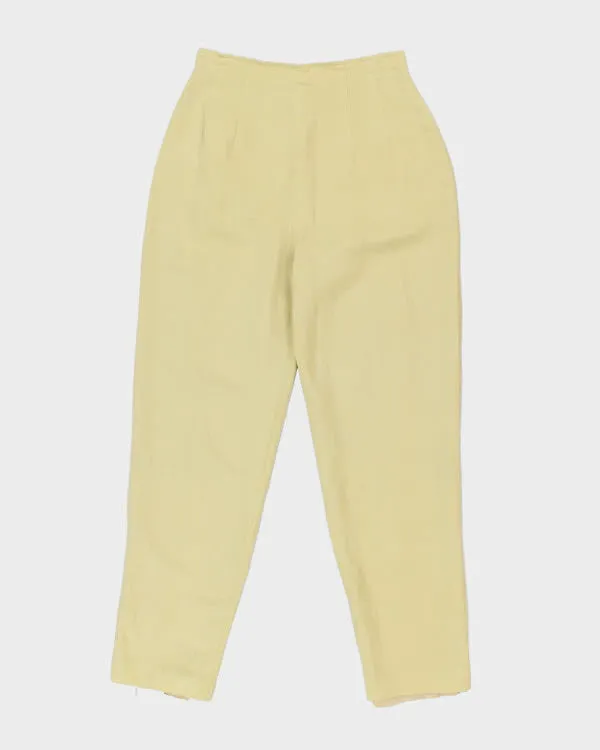 Vintage 90s Donna Morgan Linen Blend Trousers - W26 L28 sold by Rokit