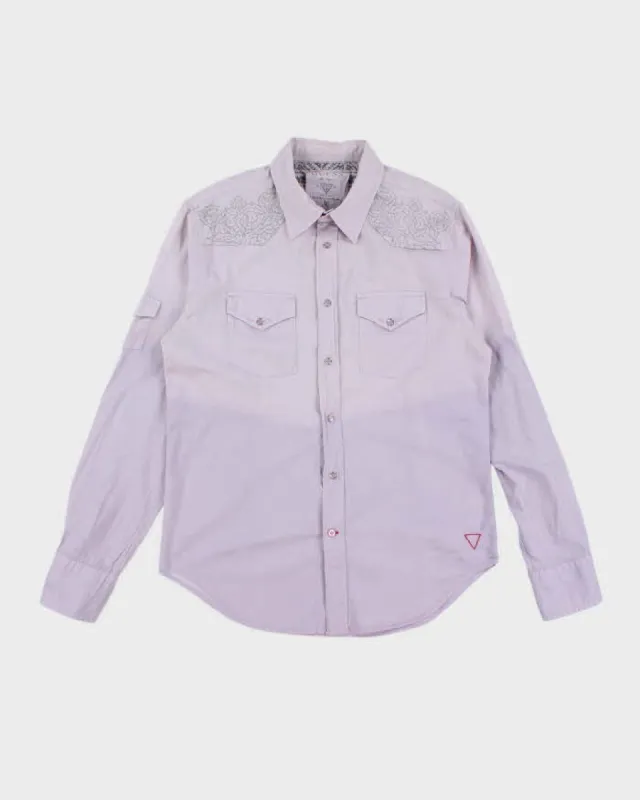 Vintage Y2k 00s Guess Purple Western Shirt - M sold by Rokit