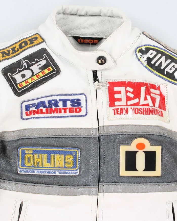 Icon Neo Daytona Leather Motorcycle Racing Jacket - S sold by Rokit product image thumbnail 3