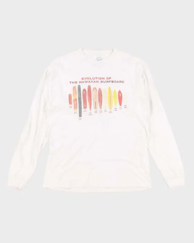 Surfboard Long Sleeved T-Shirt - L sold by Rokit