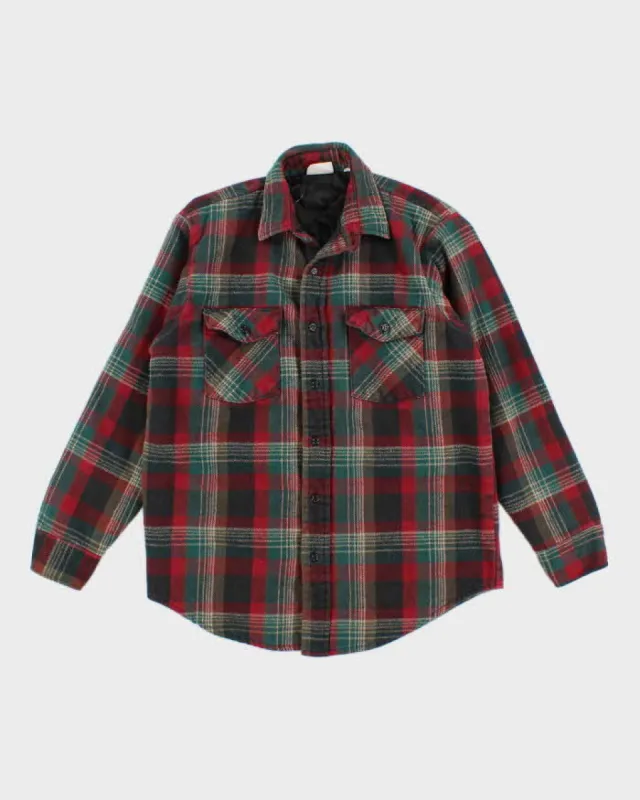 Vintage Men's Plaid Padded Over Shirt - M sold by Rokit