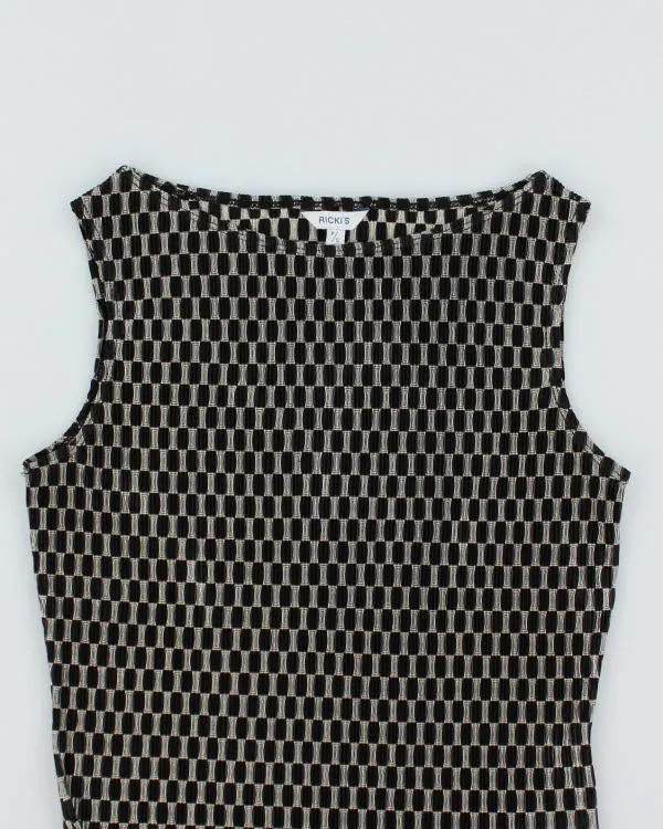 Vintage Y2k 00s Ricki's Pattern Plisse Top - S sold by Rokit product image thumbnail 3
