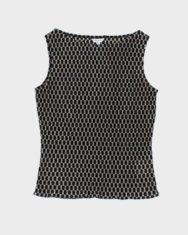 Vintage Y2k 00s Ricki's Pattern Plisse Top - S sold by Rokit